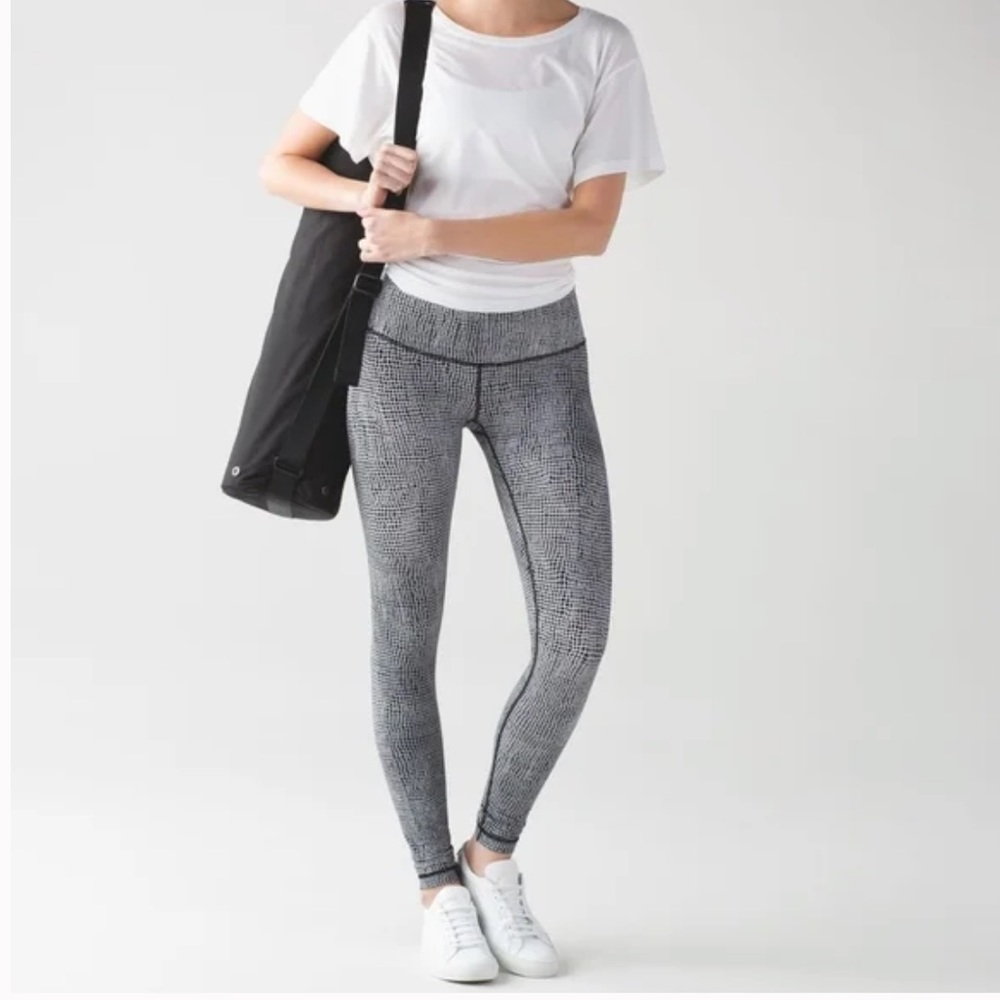 LuLuLemon 🍋 Wonder Under Leggings Fall Net sz 6